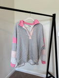 Rose Colorblock Pullover