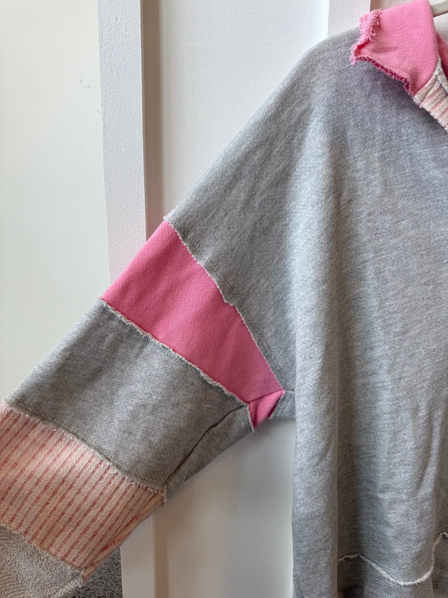 Rose Colorblock Pullover